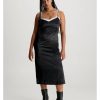 Ck Jeans Calvin Klein - Zipped Back Midi Slip Dress | Dresses