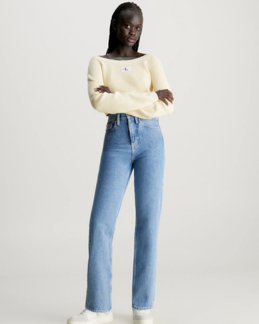 Ck Jeans Calvin Klein - High Rise Straight Jeans | Jeans