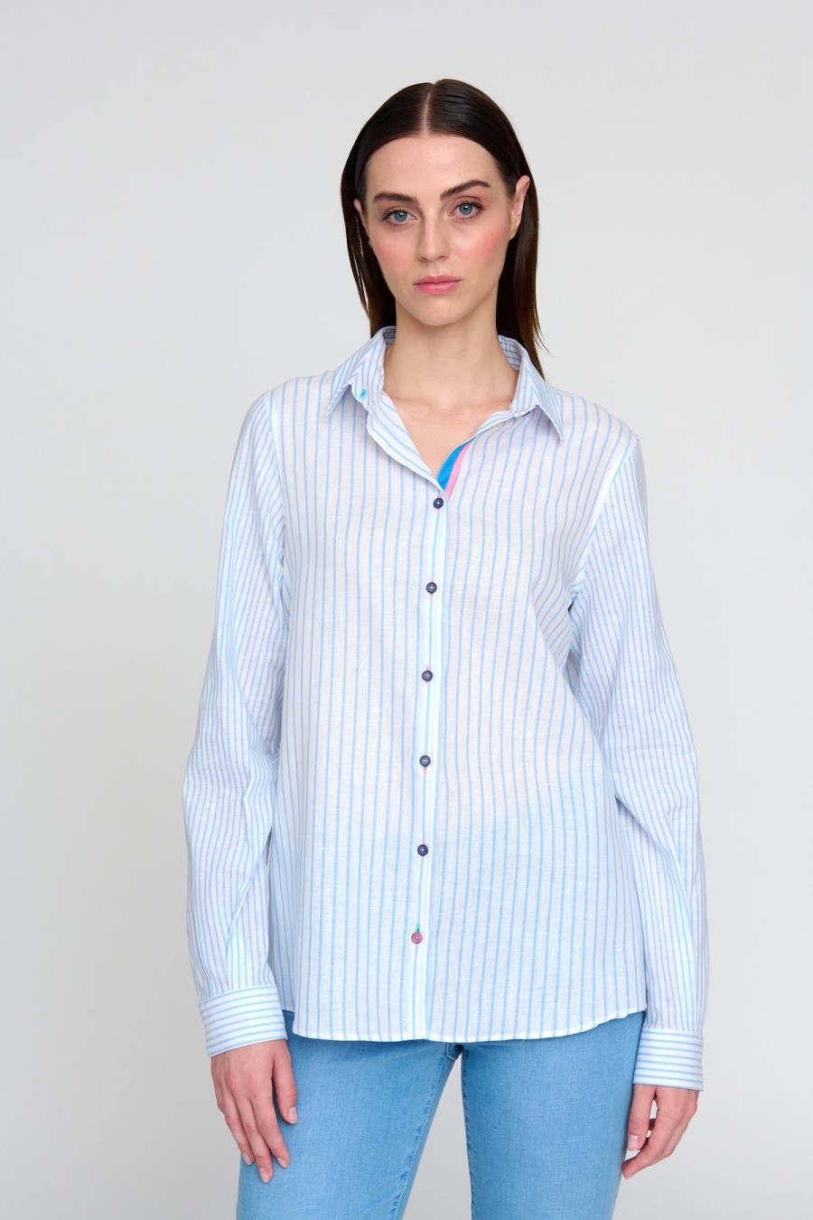 Bariloche Bariloche - Cumbres Pinstripe Shirt | Shirts & Blouses