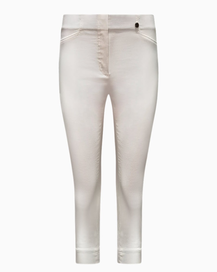 Robell Robell - Rose Trousers Chalk | Trousers