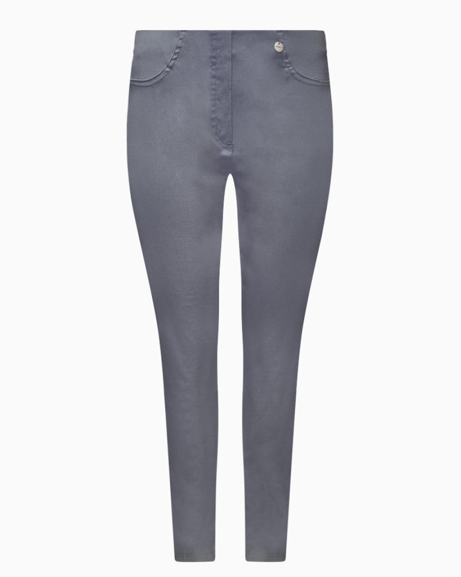 Robell Robell - Bella Full Length Trousers Light Grey | Trousers