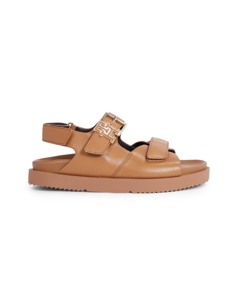 Tommy Foot Tommy Hilfiger - Hardware Leather Sporty Sandal | Sandals