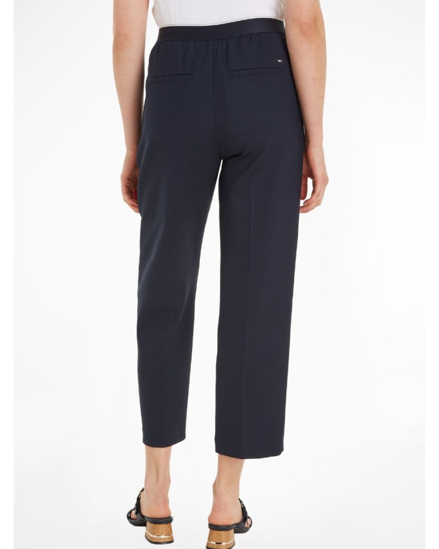 Tommy Women Tommy Hilfiger - Slim Straight Logo Pants | Trousers