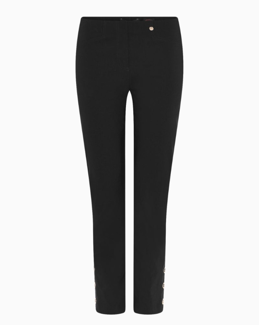 Robell Robell - Rose Super Slim Fit Trousers Black | Trousers