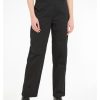 Ck Jeans Calvin Klein - Logo Belt High Rise Relaxed Trousers | Trousers