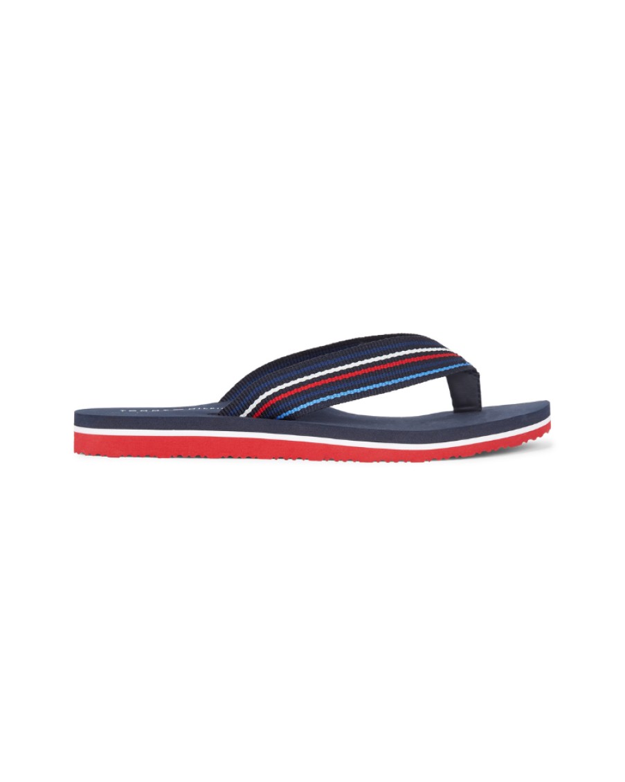 Tommy Foot Tommy Hilfiger - Th Stripe Beach Sandal | Sandals