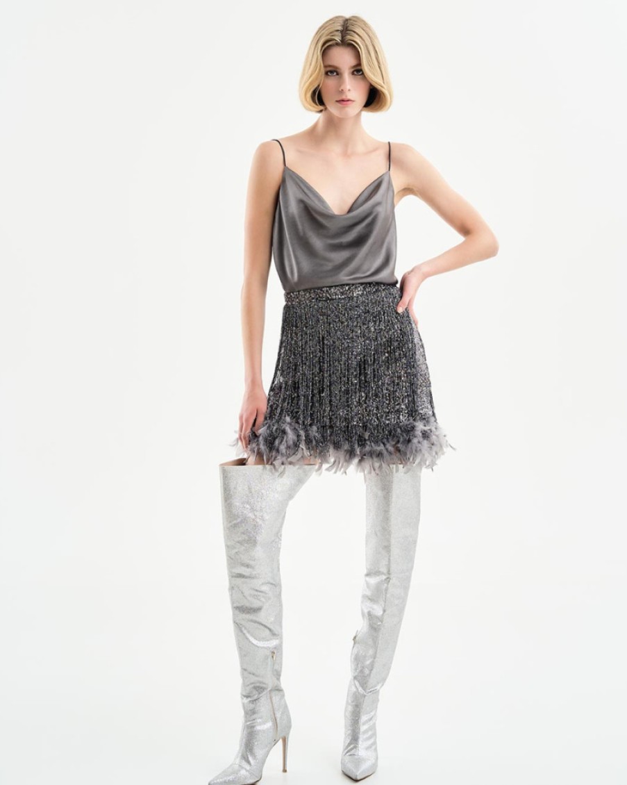 Access Access - Cowl Neck Sequin Top | Tops