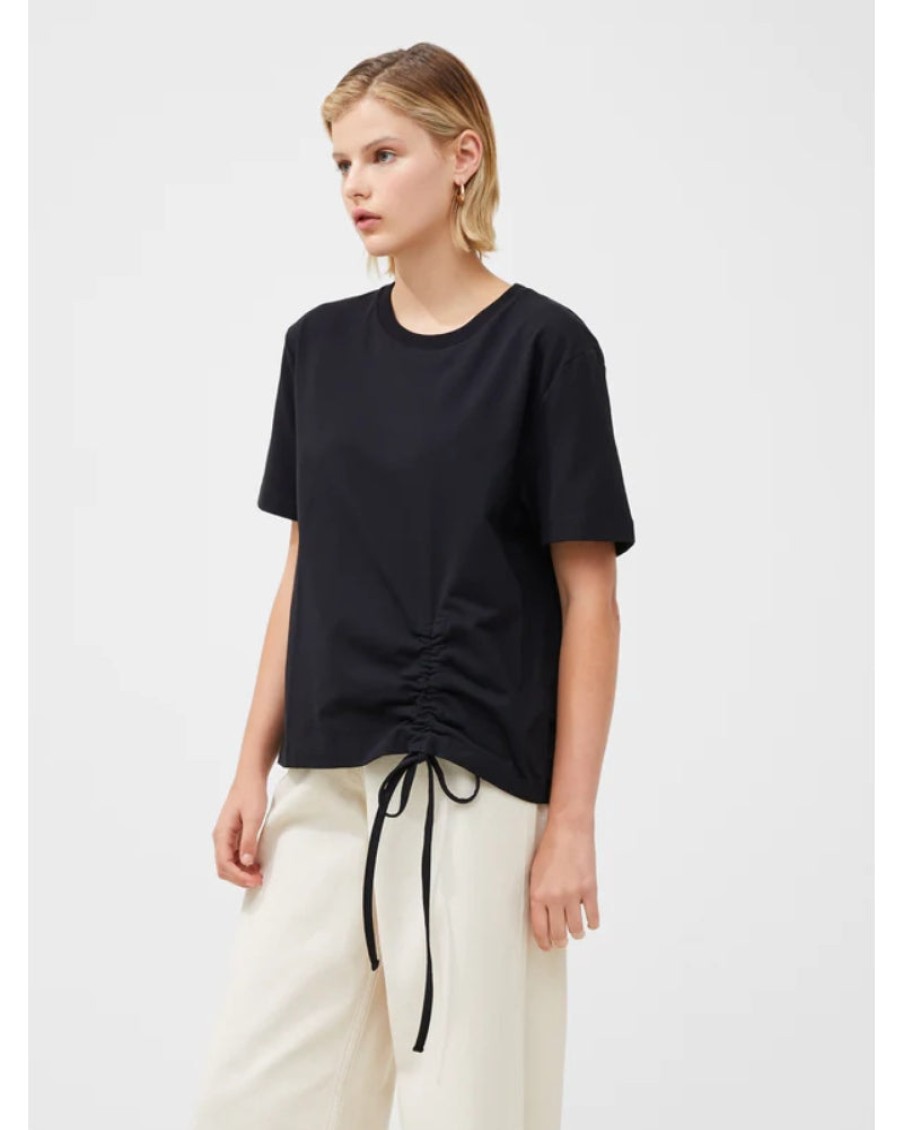 French Connection French Connection - Rallie Cotton Rouched T-Shirt | Tops