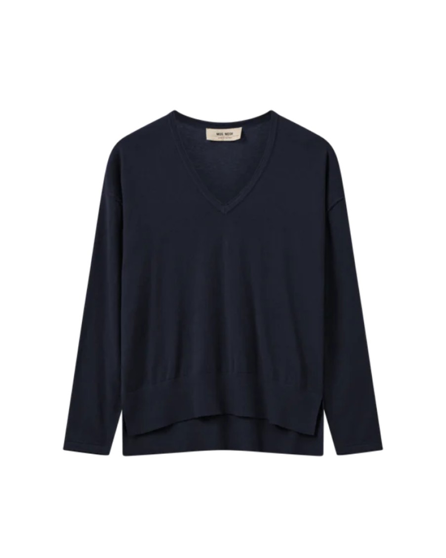 Mos Mosh Mos Mosh - Tani V-Neck Knit Top | Knitwear