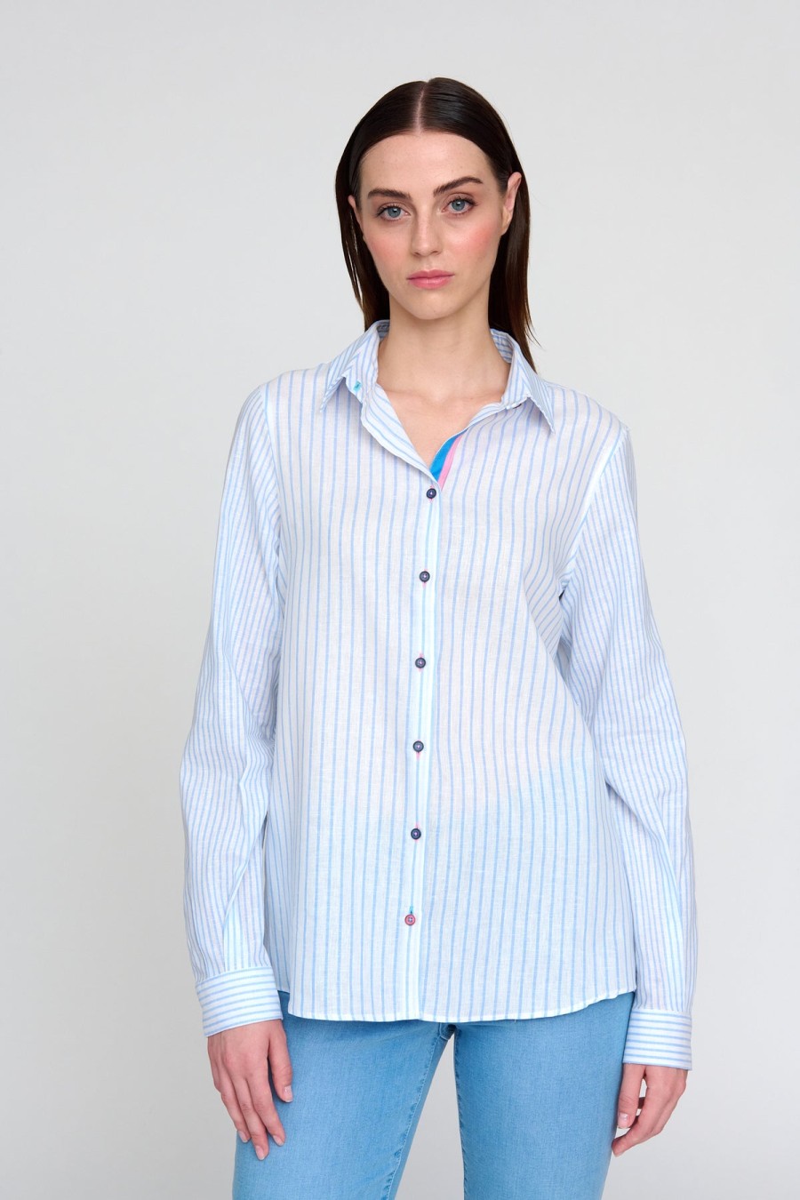 Bariloche Bariloche - Cumbres Pinstripe Shirt | Tops