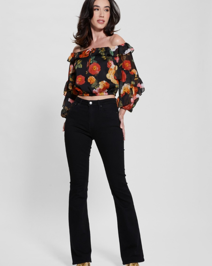 Guess Jeans Guess - Off Shoulder Shani Ruffle Top | Tops