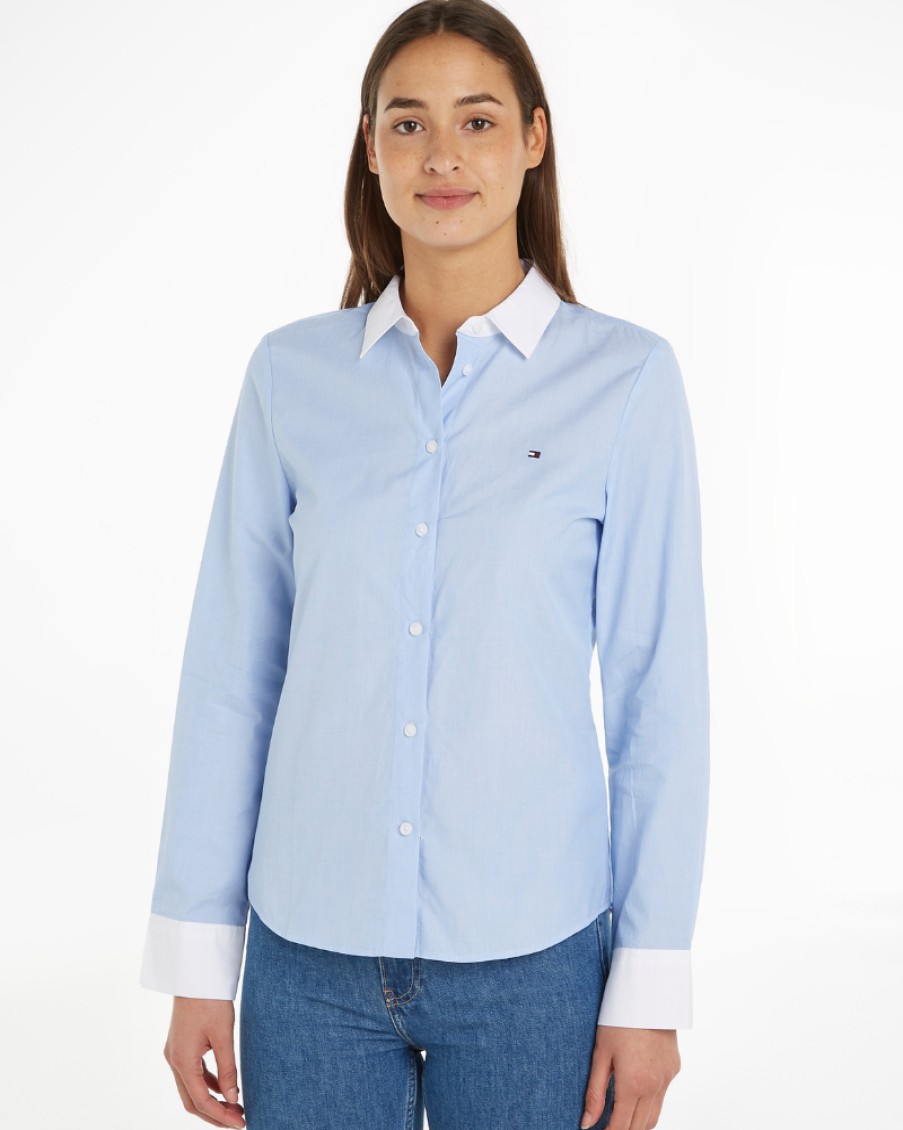 Tommy Women Tommy Hilfiger - Fill A Fill Regular Shirt | Shirts & Blouses