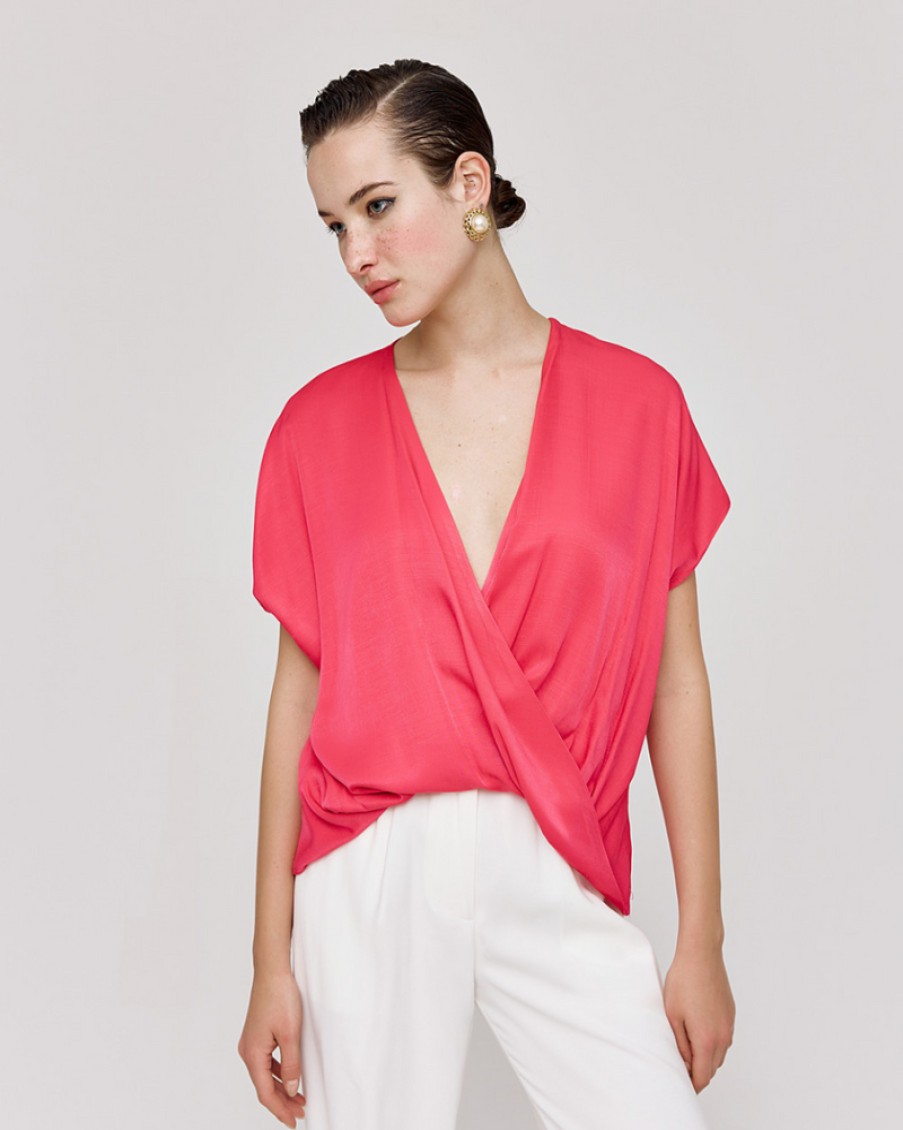 Access Access - Wrap Draped Blouse | Shirts & Blouses