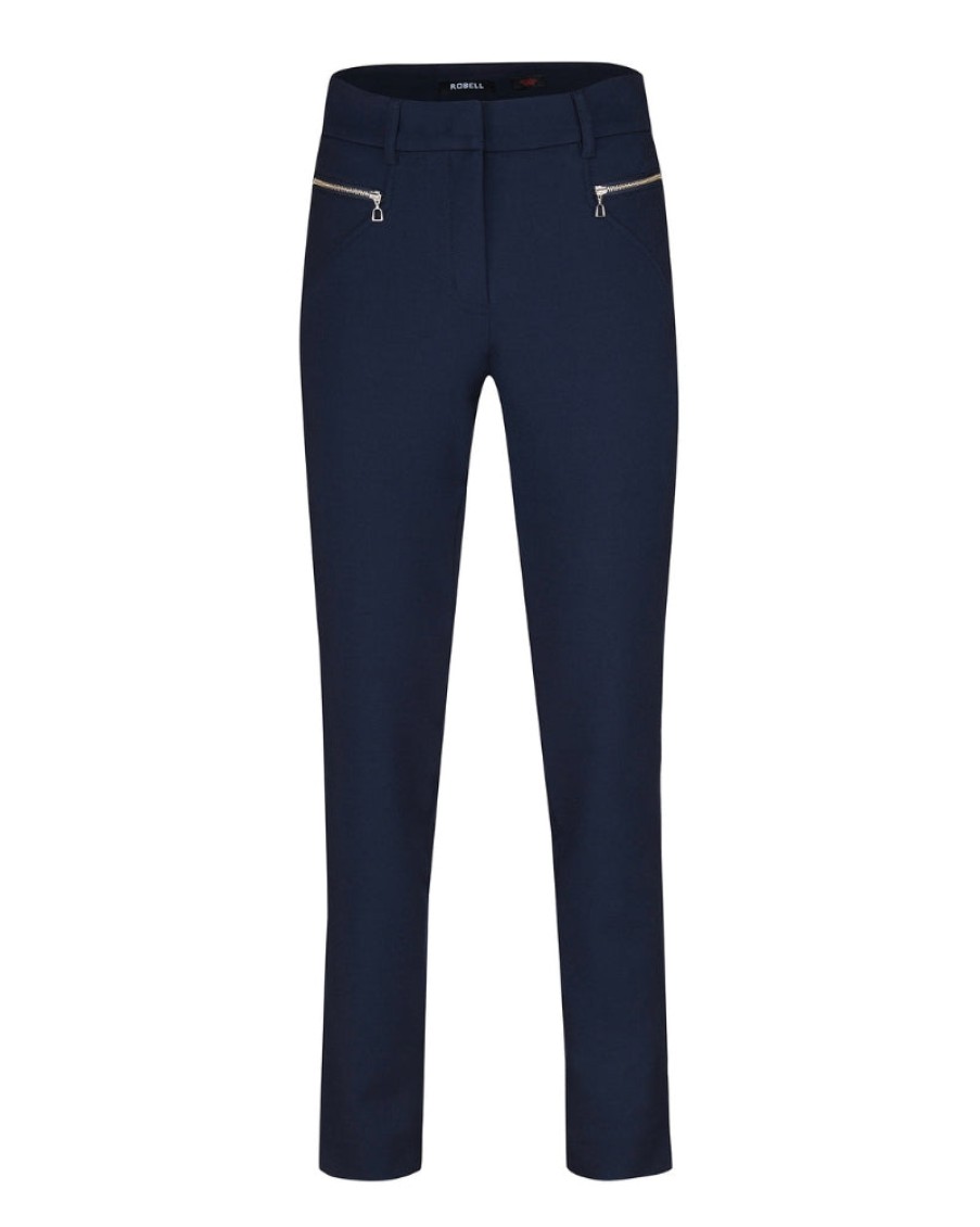 Robell Robell - Mimi Trousers Navy | Trousers