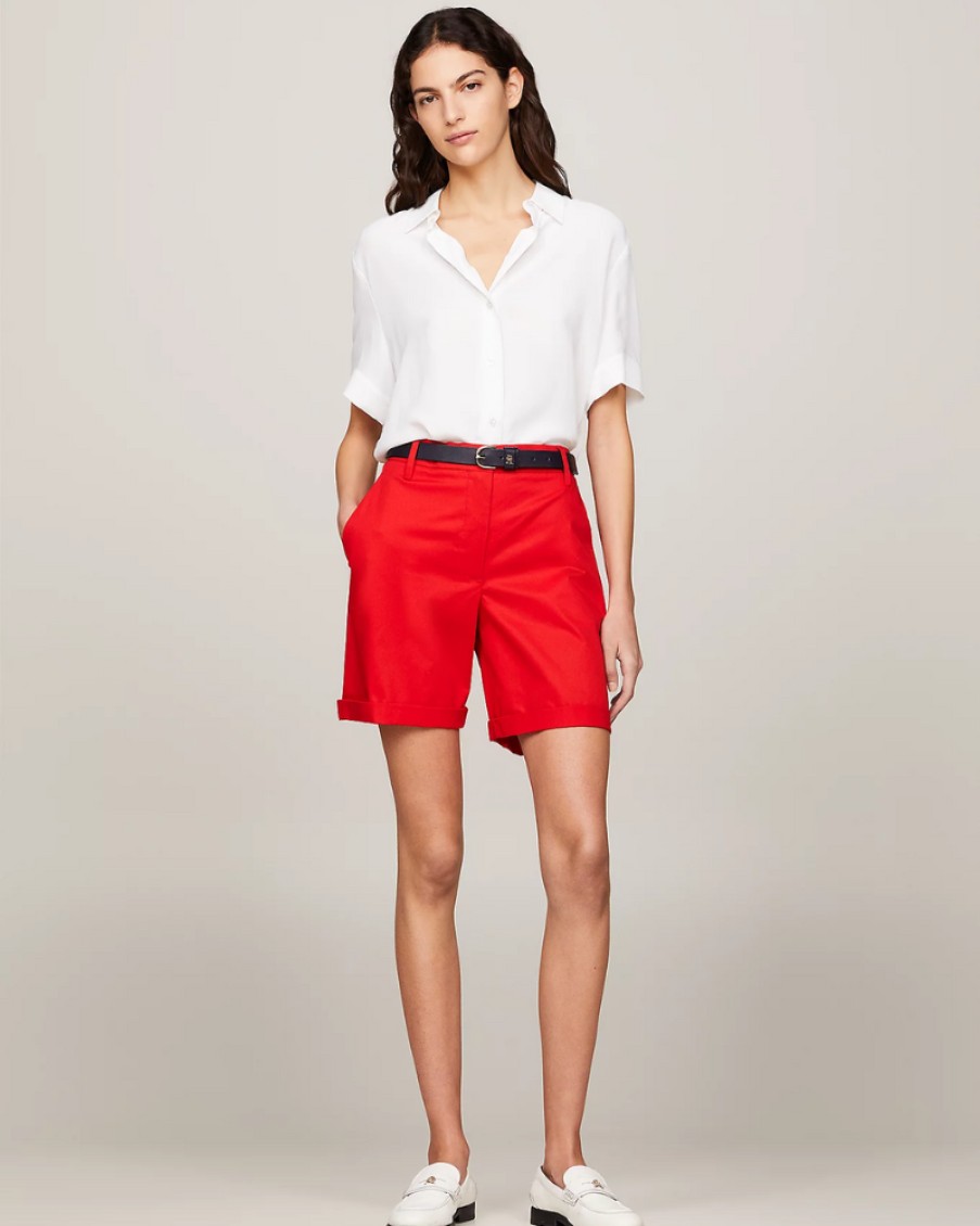 Tommy Women Tommy Hilfiger - Blend Chino Shorts | Shorts