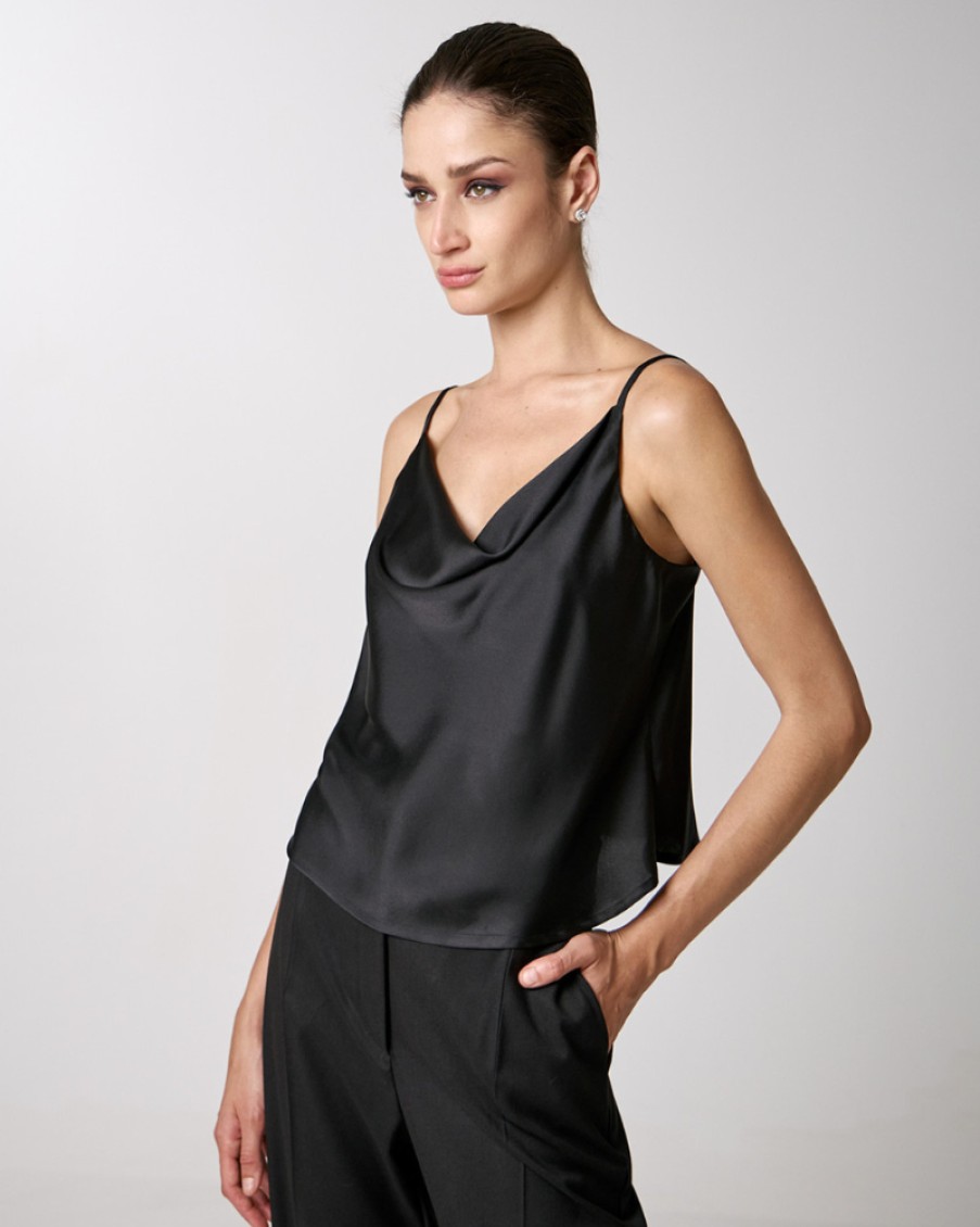 Access Access - Satin Draped Top | Tops