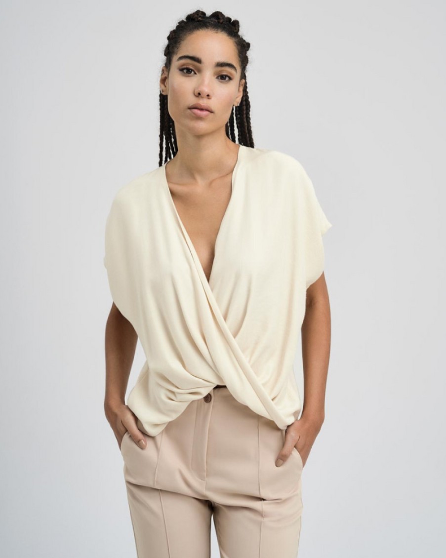 Access Access - Wrap Draped Blouse | Tops