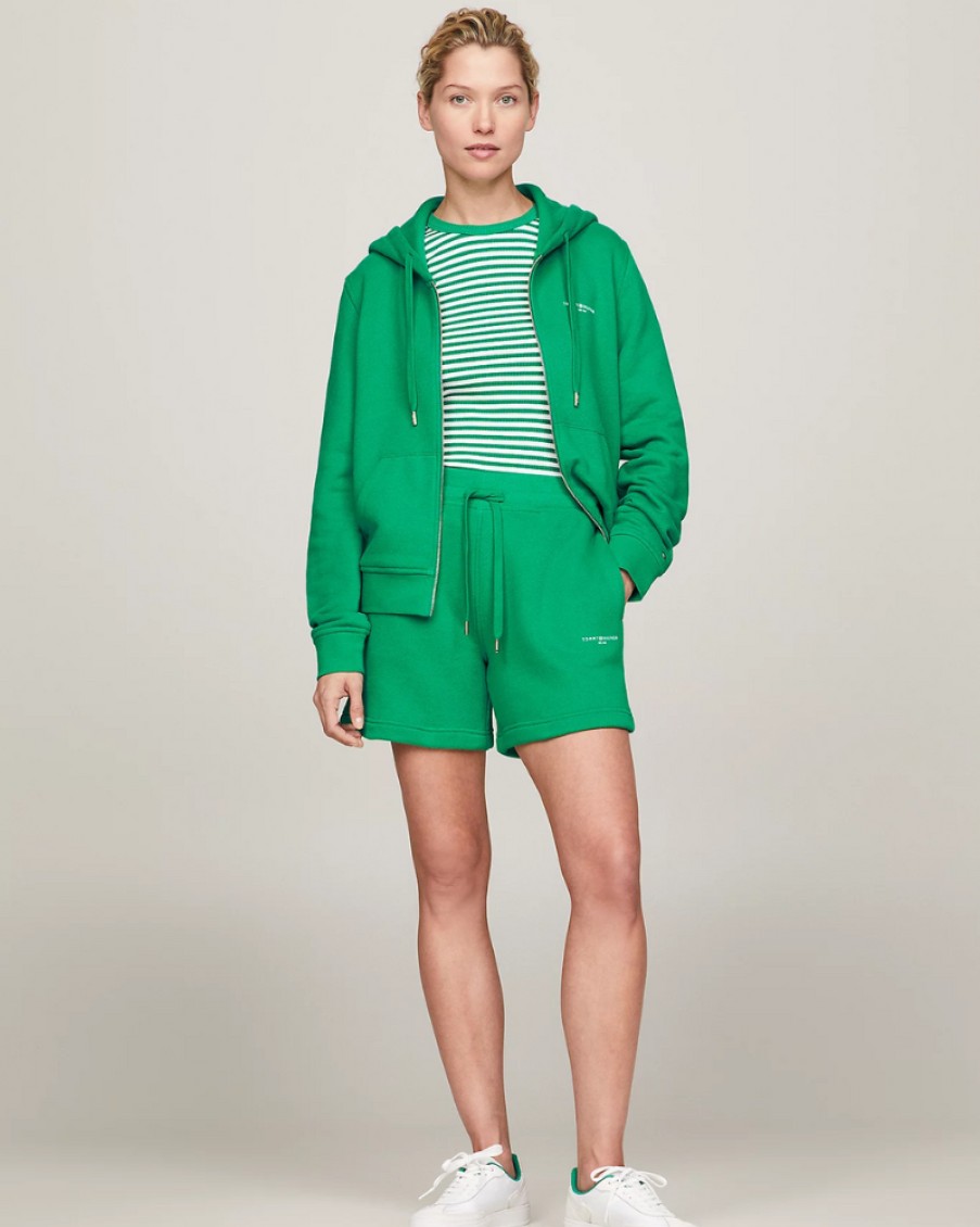 Tommy Women Tommy Hilfiger - Mini Corp Zip Hoodie | Tops