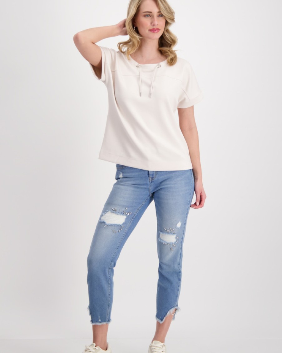 Monari Monari - Short Sleeve Sweatshirt | Tops