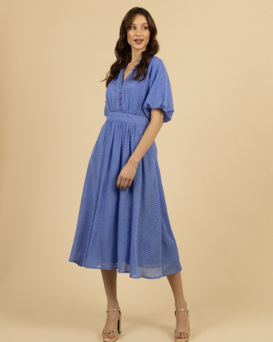 Fee G Fee G - Puff Sleeve Midi Dress | Dresses