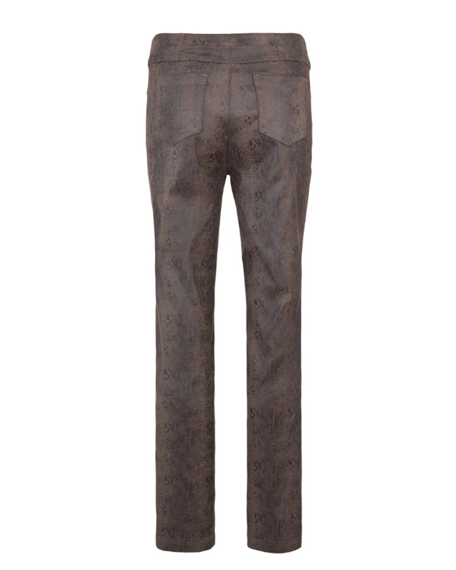 Robell Robell - Bella Snake Print Full-Length Trousers | Trousers