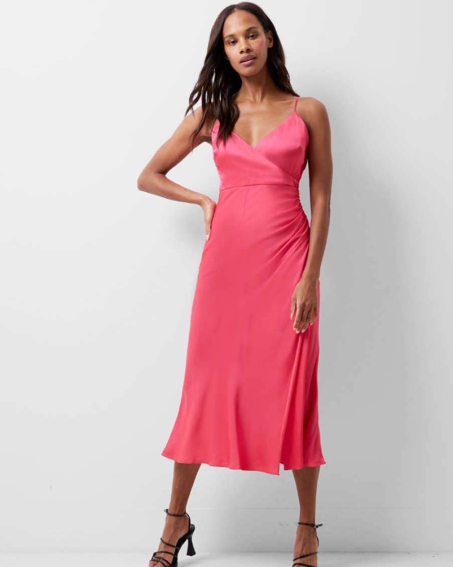 French Connection French Connection - Ennis Satin Slip Midi Dress | Dresses